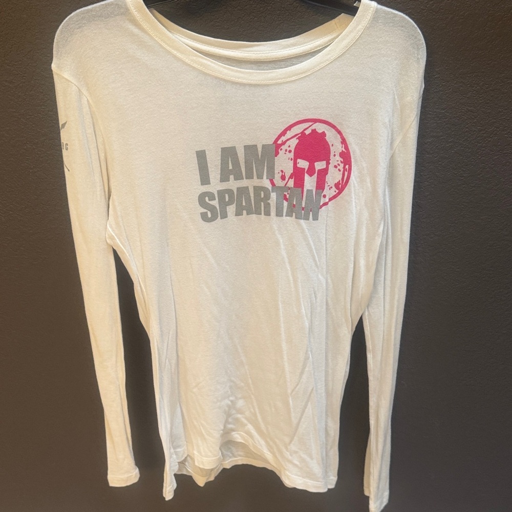 Spartan Gear White Long Sleeve Shirt